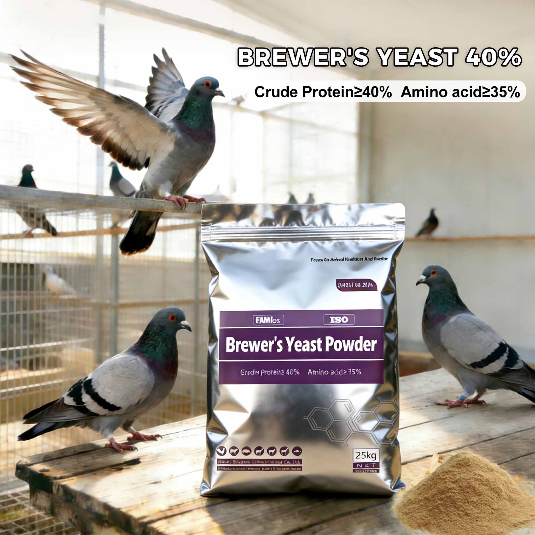 Brewer’s Yeast Application in Homing Pigeon Husbandry: Nutrient Properties & Physiological Functions
