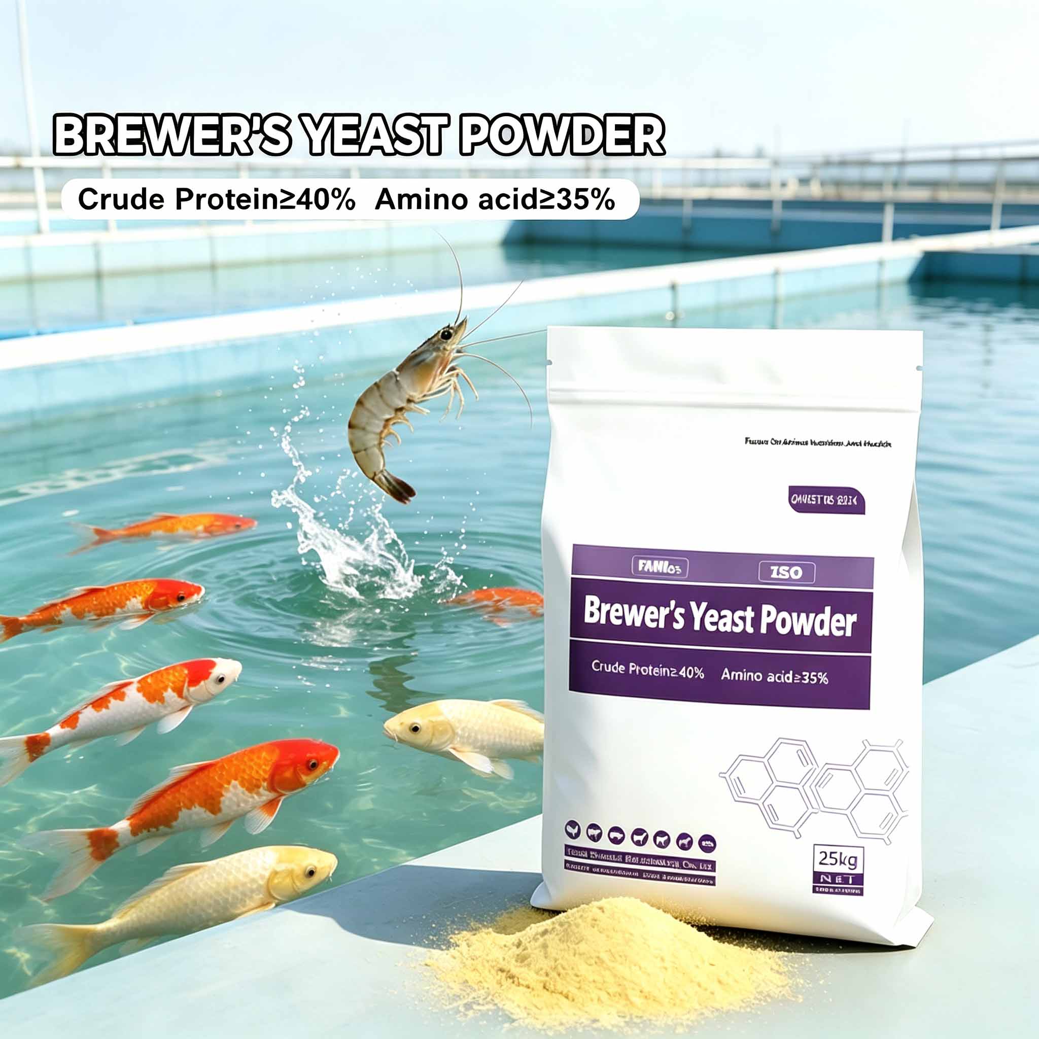 Is feeding fish and shrimp with brewer’s yeast cost-effective?
