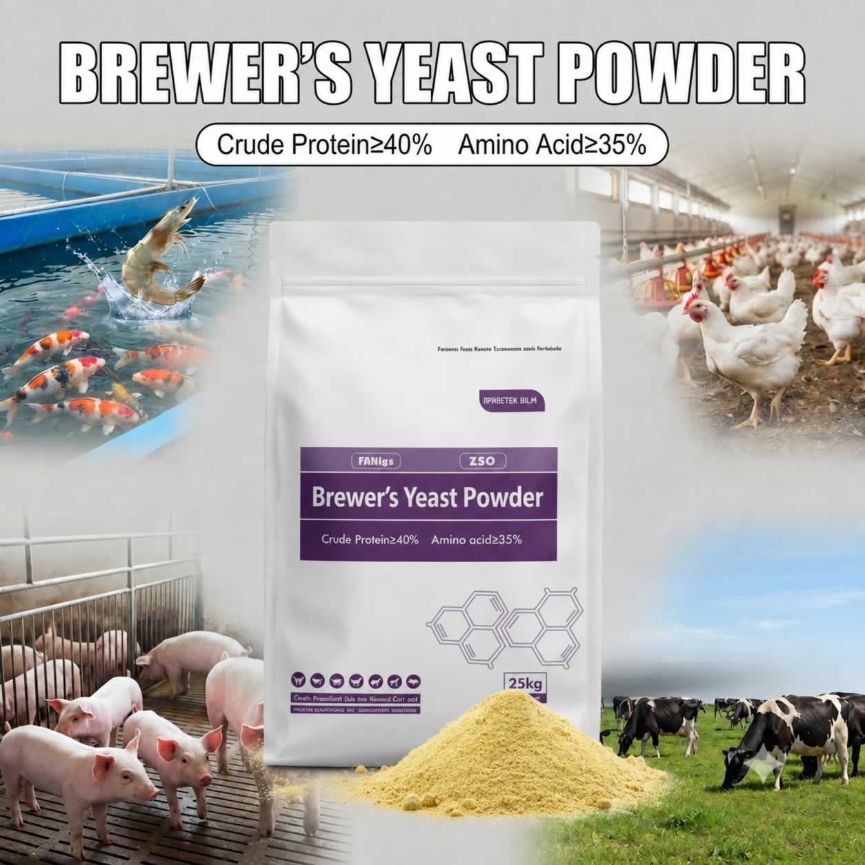 Brewer’s Yeast Powder: A Natural, All-Species Protein Solution — Product Application Guide