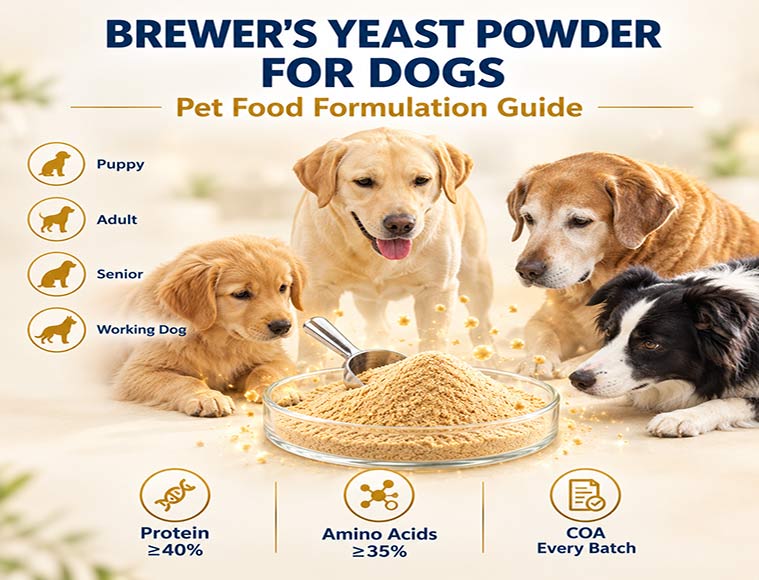 Brewer's Yeast Powder in Dog Food: Application Guide for Pet Food Manufacturers